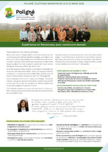 programme elections municipales de poligné